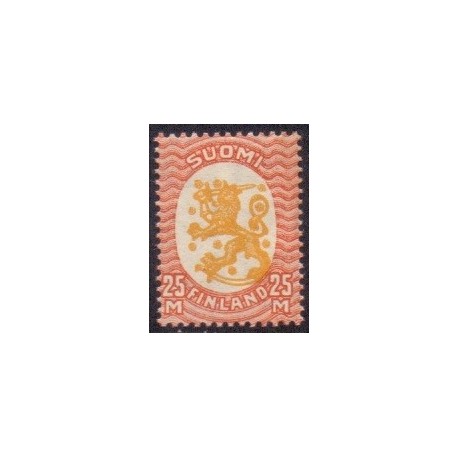 Finland 1925. 25 mk. med omv. vm postfrisk