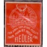 Frimærkepenge 1 Øre "Fiedler" Rød