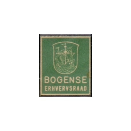 Frimærkepenge 1 Øre "Bogense Erhversraad" Grøn