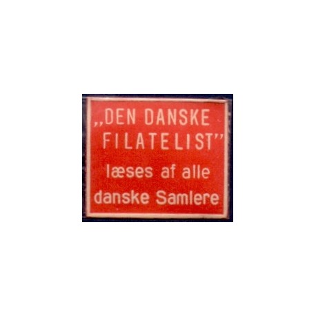 Frimærkepenge 1 Øre "Den Danske Filatelist" Rød