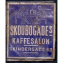 Frimærkepenge 1 Øre "Skoubogade Kaffesalon" Blå