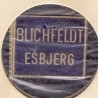 Frimærkepenge 2 Øre "Blichfeldt Esbjerg" blå