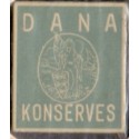 Frimærkepenge 1 Øre "Dana Konserves" grøn