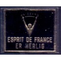 Frimærkepenge 1 Øre "Brizzard Esprit de France" sort/guld