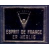 Frimærkepenge 1 Øre "Brizzard Esprit de France" sort/guld