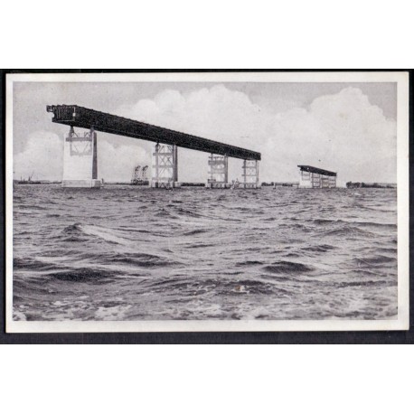 Vordingborg. Storstrømsbroen under bygning, ubrugt (Thunes)