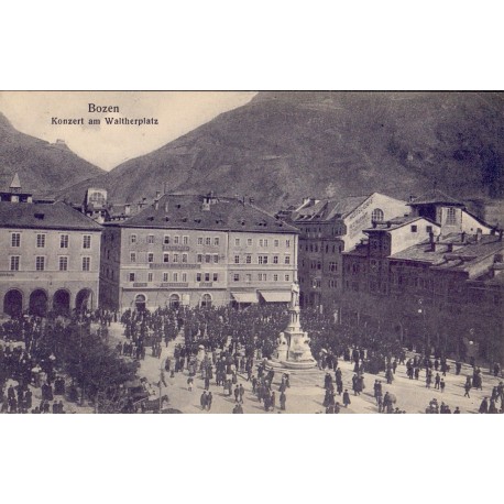 Schweiz. Bozen Konzert am Walthersplatz, unused postcard
