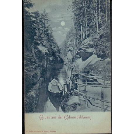 Tyskland. Gruss aus der Edmundsklamm,, unused postcard